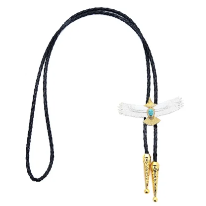 Flying Eagle Western Tie with Turquoise Color - Image 3