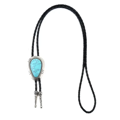 Classic Bolo Tie with Turquoise Color Design - Image 14