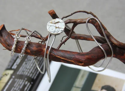 Round Bolo Tie with Techy Design - Image 5