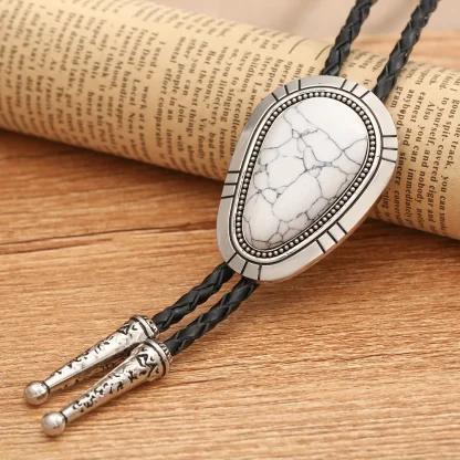 Classic Bolo Tie with Turquoise Color Design - Image 15