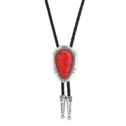 Classic Bolo Tie with Turquoise Color Design - Image 11