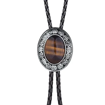 Elegant Bolo Tie with Multicolored Design - Image 14