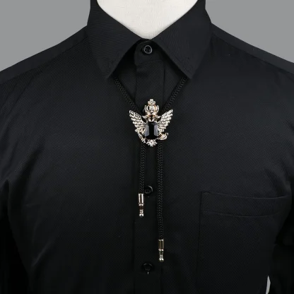 Elegant Round Bolo Tie for Formal Events - Image 5