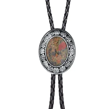 Elegant Bolo Tie with Multicolored Design
