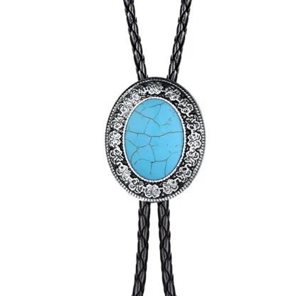 Elegant Bolo Tie with Multicolored Design - Image 9