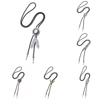 Retro Bolo Tie with Camera Pendant - Image 4