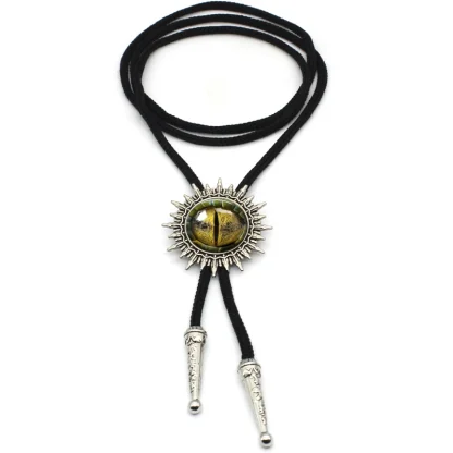 Dragon Eye Bolo Tie with Spike Edge Design - Image 3