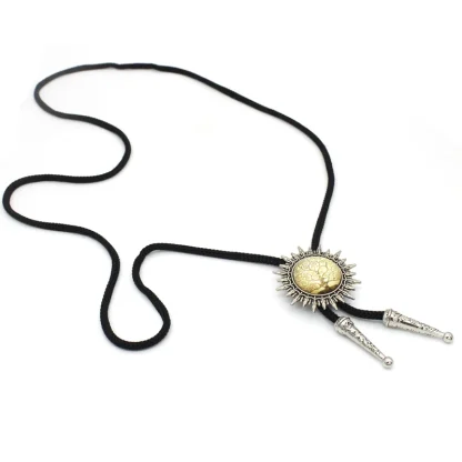 Dragon Eye Bolo Tie with Spike Edge Design - Image 6