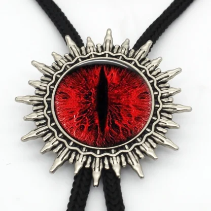 Dragon Eye Bolo Tie with Spike Edge Design - Image 8
