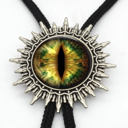 Dragon Eye Bolo Tie with Spike Edge Design - Image 7