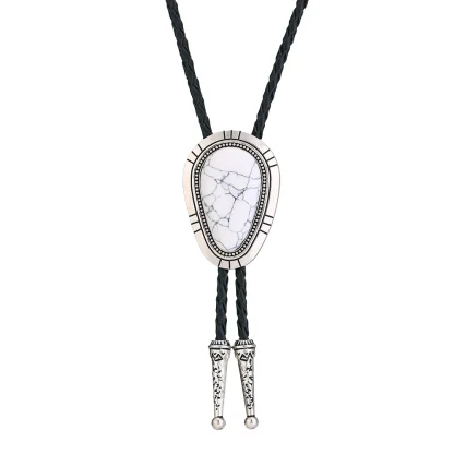Classic Bolo Tie with Turquoise Color Design - Image 10