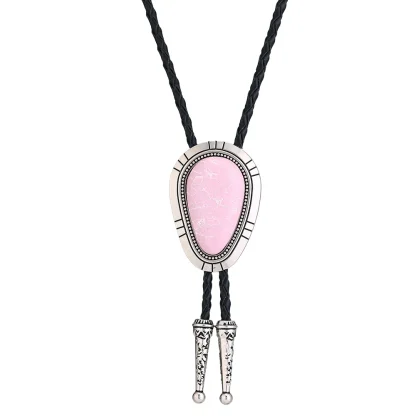 Classic Bolo Tie with Turquoise Color Design - Image 12