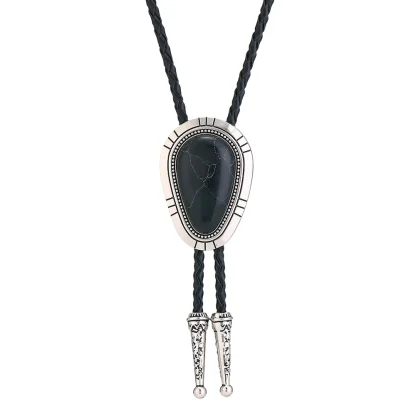 Classic Bolo Tie with Turquoise Color Design - Image 9