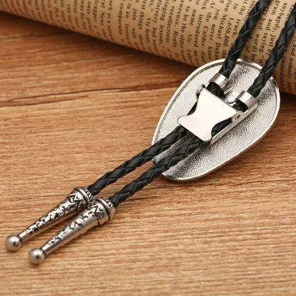 Classic Bolo Tie with Turquoise Color Design - Image 8