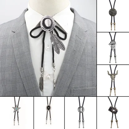 Distinctive Western Tie with Star Pendant - Image 6