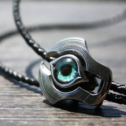 Shield Bolo Tie with Evil Eye Decor - Image 6
