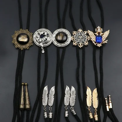 Simple Gemstone-like Formal Bolo Tie - Image 3