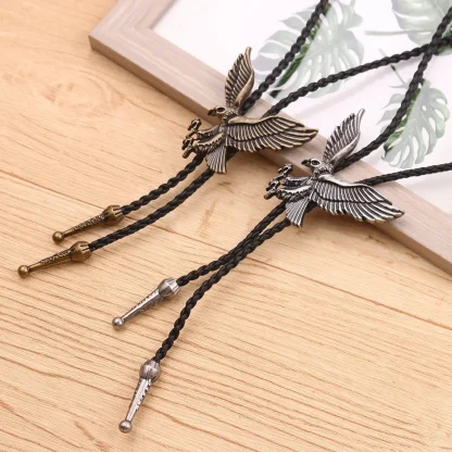 Retro Bolo Tie with Camera Pendant - Image 3