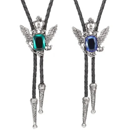 Luxury Bolo Tie with Crown Design - Image 7