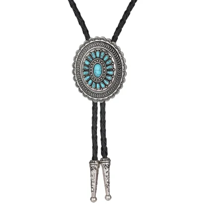 Traditional Western Tie with Decorative Design