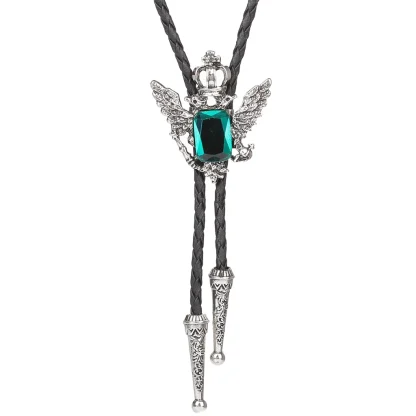 Luxury Bolo Tie with Crown Design - Image 3