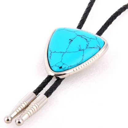 Glittered Elegant Bolo Tie with Shield Shape - Image 8
