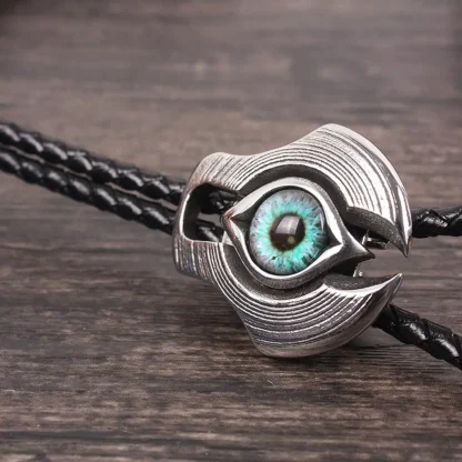 Shield Bolo Tie with Evil Eye Decor - Image 5
