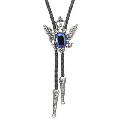 Luxury Bolo Tie with Crown Design