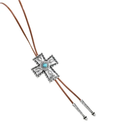 Heart Shaped Bolo Tie with Scallop Edge - Image 4