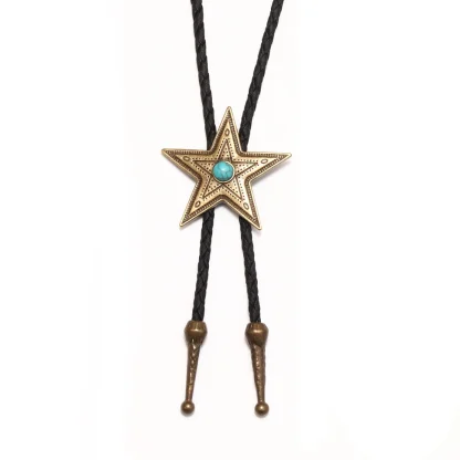 Distinctive Western Tie with Star Pendant