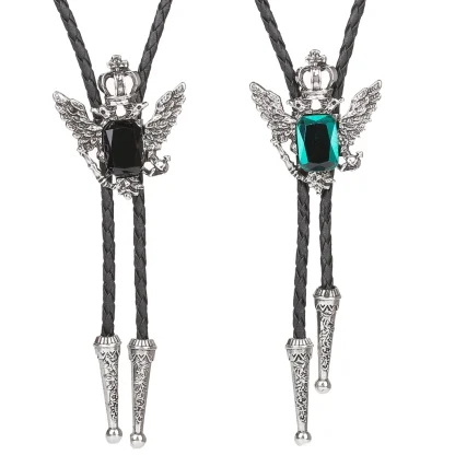 Luxury Bolo Tie with Crown Design - Image 6