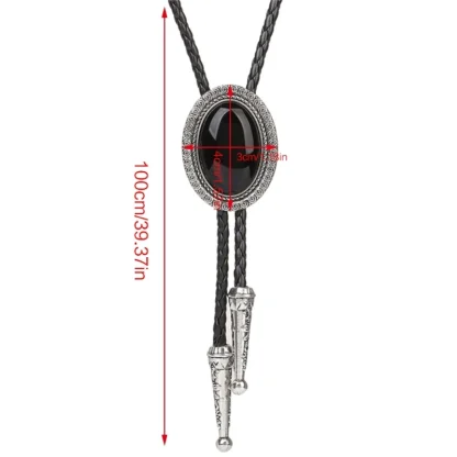 Timeless Gemstone-like Formal Bolo Tie - Image 9