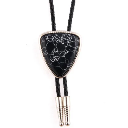 Glittered Elegant Bolo Tie with Shield Shape - Image 12