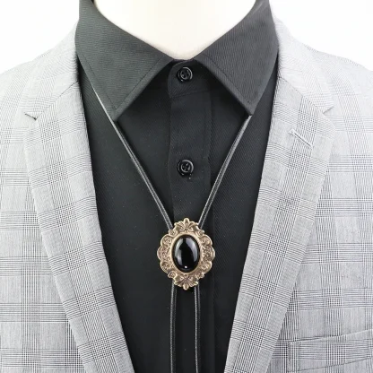 Dapper Western Tie with Elegant Edge Design