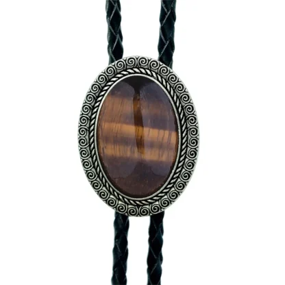 Timeless Gemstone-like Formal Bolo Tie - Image 7