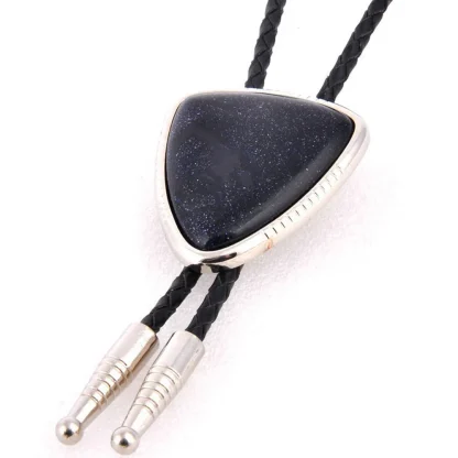Glittered Elegant Bolo Tie with Shield Shape - Image 11