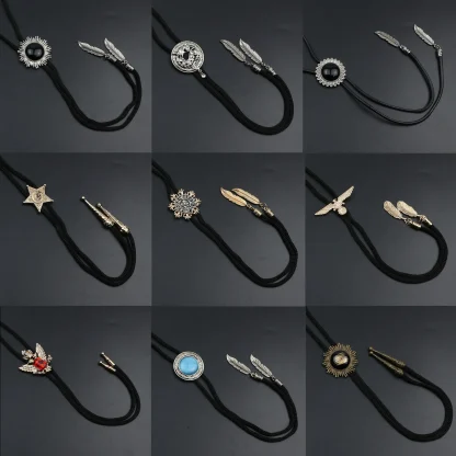 Simple Gemstone-like Formal Bolo Tie - Image 4