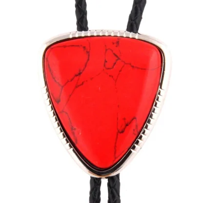 Glittered Elegant Bolo Tie with Shield Shape - Image 13