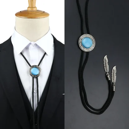 Simple Gemstone-like Formal Bolo Tie