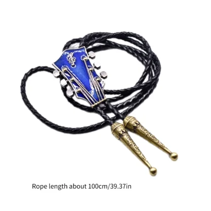 Guitar Headstock Pendant Western Tie - Image 6