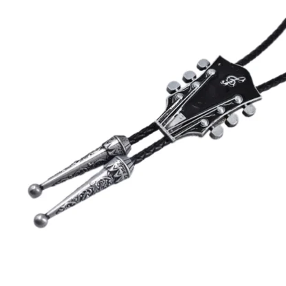 Guitar Headstock Pendant Western Tie