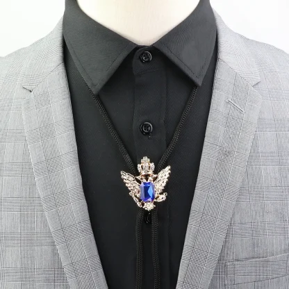 Dapper Western Tie with Elegant Edge Design - Image 6