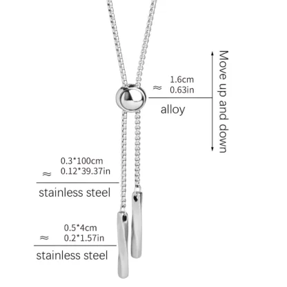 Round Modern Bolo Tie with Box Chain - Image 9