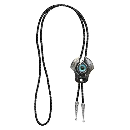 Shield Bolo Tie with Evil Eye Decor