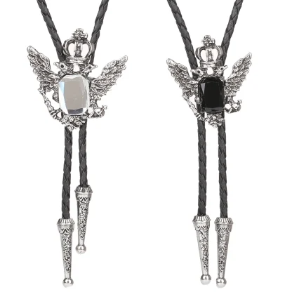 Luxury Bolo Tie with Crown Design - Image 5