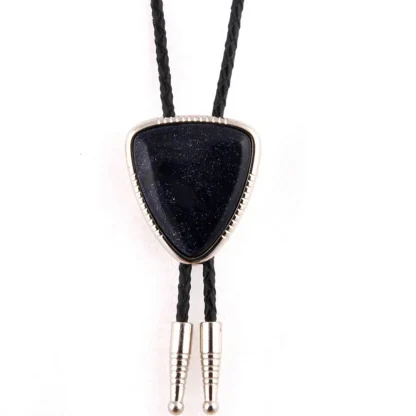 Glittered Elegant Bolo Tie with Shield Shape - Image 9