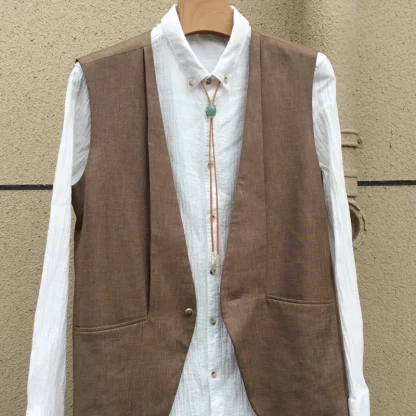 Small Retro Bolo Tie with Simplicity Design - Image 2
