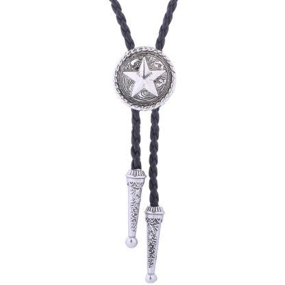 Rustic Western Tie with Emboss Star Design