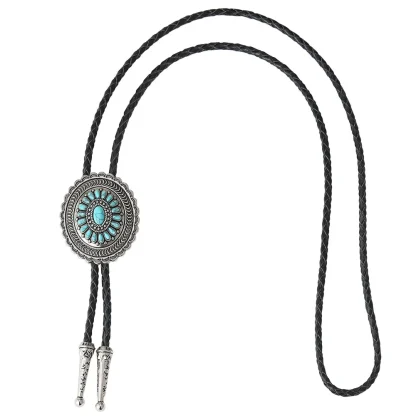 Traditional Western Tie with Decorative Design - Image 2