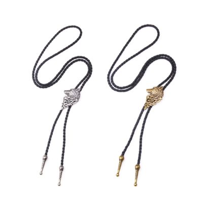 Casual Bolo Tie with Stylish Wolf Decor - Image 8